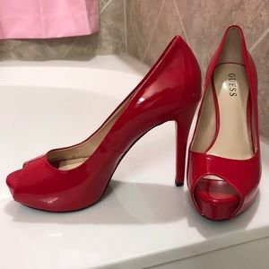 Red Guess High Heels